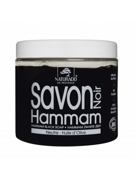 Image principale de Savon Noir Hammam Bio - Savon Neutre à l'Huile d'Olive 600g - Naturado