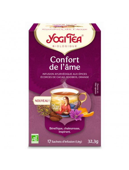 Image principale de Confort de l'Âme Bio - Infusions Ayurvédiques 17 sachets - Yogi Tea