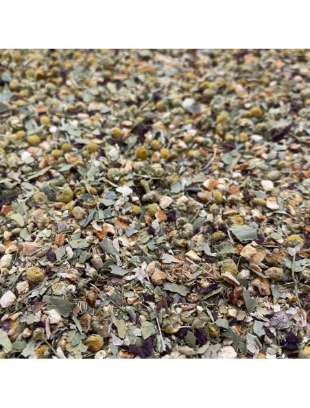 Achetez Tisane Sommeil N°4 Bio Endormissement - Mélange de Plantes relaxantes - 100 grammes à l'herboristerie Louis Image principale de Tisane Sommeil N°4 Bio Endormissement - Mélange de Plantes relaxantes - 100 grammes