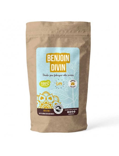 Achetez Benjoin Divin - Poudre DIY pour Encens 100g - Les Encens du Monde à l'herboristerie Louis Image principale de Benjoin Divin - Poudre DIY pour Encens 100g - Les Encens du Monde