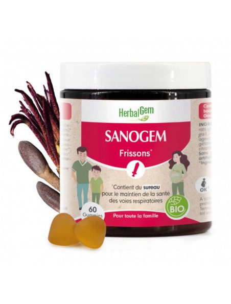 Image principale de SanoGEM Bio - Frissons 60 Gummies - Herbalgem