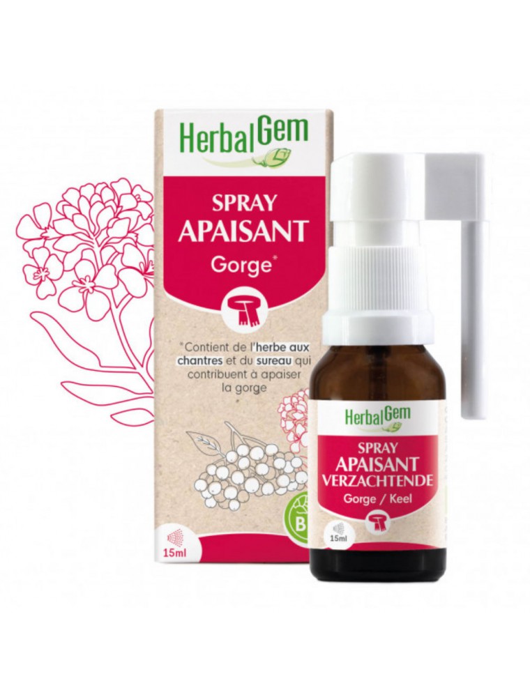 Image principale de la modale pour Spray Apaisant Bio - Gorge 15 ml - Herbalgem
