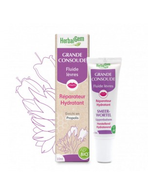 Image de Organic Comfrey Lip Balm - Repairing Care 10 ml - Herbalgem depuis Regenerating and moisturizing lip balms