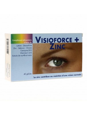 Image de Visioforce Plus Zinc - Vision Normale 40 gélules - Nutrition Concept depuis Achetez les produits Nutrition Concept à l'herboristerie Louis