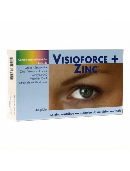 Image principale de Visioforce Plus Zinc - Vision Normale 40 gélules - Nutrition Concept