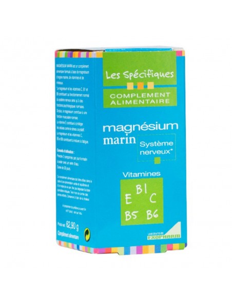 Achetez Magnésium Marin - Stress et Fatigue 60 comprimés - Nutrition Concept à l'herboristerie Louis Image principale de Magnésium Marin - Stress et Fatigue 60 comprimés - Nutrition Concept