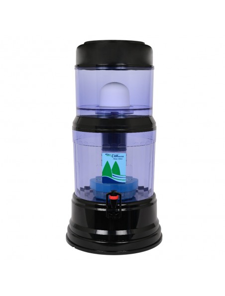 Achetez Fontaine à Eau Eva Noire 1200 BEP Avec système magnétique 12 Litres - Fontaine Eva à l'herboristerie Louis Image principale de Fontaine à Eau Eva Noire 1200 BEP Avec système magnétique 12 Litres - Fontaine Eva