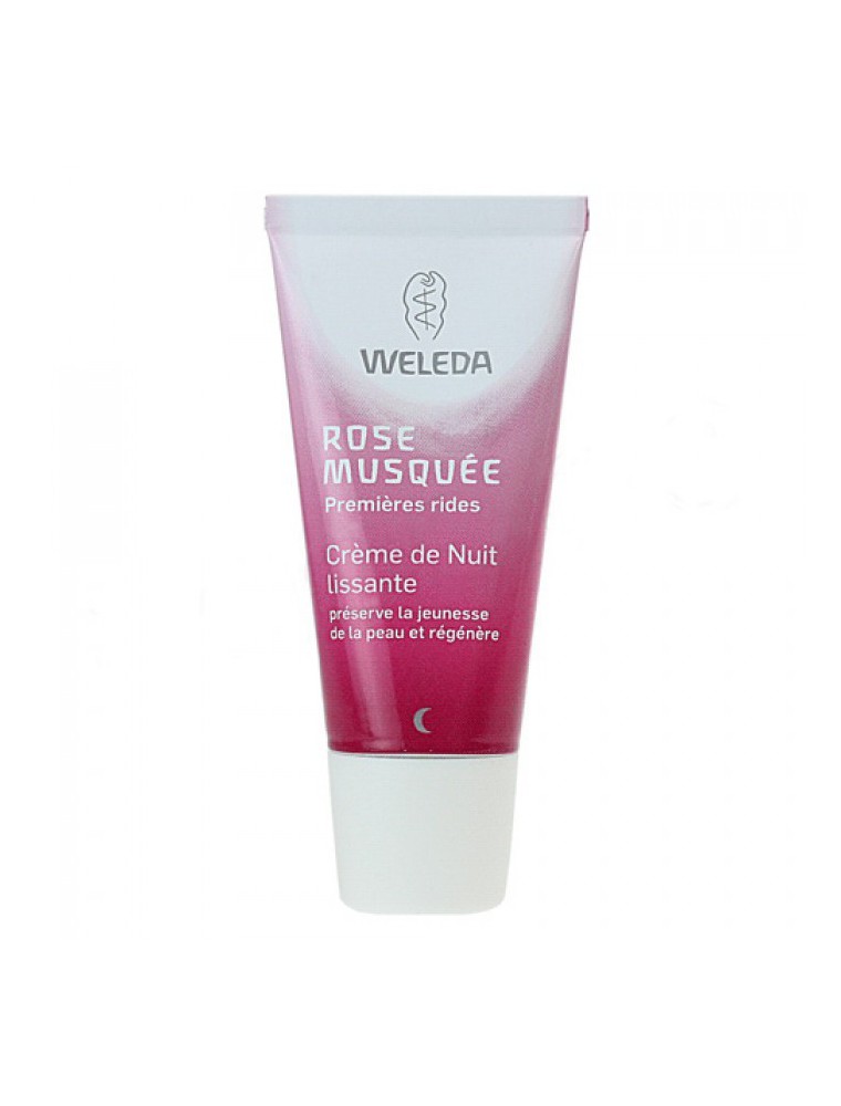 Image principale de la modale pour Crème de Nuit lissante à la Rose musquée - Régénère et nourrit la peau 30 ml - Weleda