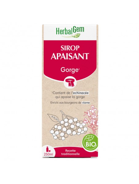 Sirop Apaisant Bio - Gorge 250 ml - Herbalgem