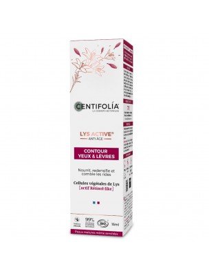 Image de Contour Yeux et Lèvres Lys Active Bio - Soin du visage 15 ml - Centifolia via Gel Douche Fruits Exotiques Bio 1L - Centifolia