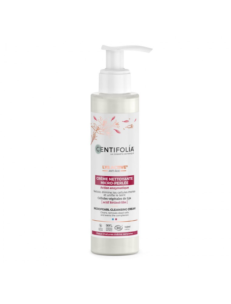 Image principale de la modale pour Crème Nettoyante Micro-Perlée Lys Active Bio - Soin du visage 145 ml - Centifolia