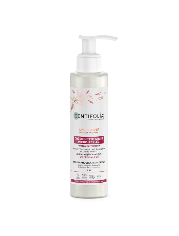 Image principale de la modale pour Crème Nettoyante Micro-Perlée Lys Active Bio - Soin du visage 145 ml - Centifolia