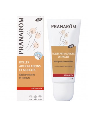 Image de Roller Aromalgic Bio - Articulations et Muscles 75 ml - Pranarôm depuis Commandez les produits Pranarôm à l'herboristerie Louis