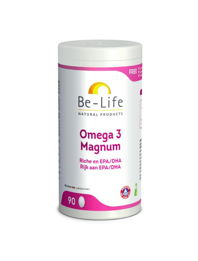 Image principale de la modale pour Oméga 3 Magnum 1400 - Cœur et Cerveau 90 capsules - Be-Life