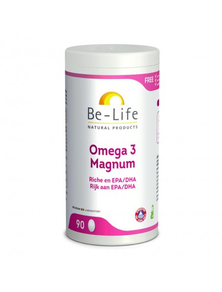 Image principale de Oméga 3 Magnum 1400 - Cœur et Cerveau 90 capsules - Be-Life