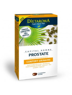 Image de Capital Homme - Prostate 60 capsules - Dietaroma depuis Accompagner les hommes au quotidien