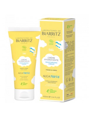 Image de Alga Natis Organic Moisturizing Cream - Baby's Face and Body 100 ml - Les Laboratoires de Biarritz depuis The beauty of your skin, your hair and your nails!