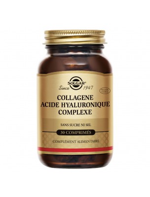 Image de Collagène, Acide Hyaluronique Complexe  - Beauté de la Peau 30 comprimés - Solgar depuis Commandez les produits Solgar à l'herboristerie Louis