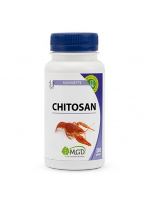 Image de Chitosan - Digestion et Elimination 200 gélules - MGD Nature depuis Autres compléments alimentaires – Vente en ligne phyto et herboristerie