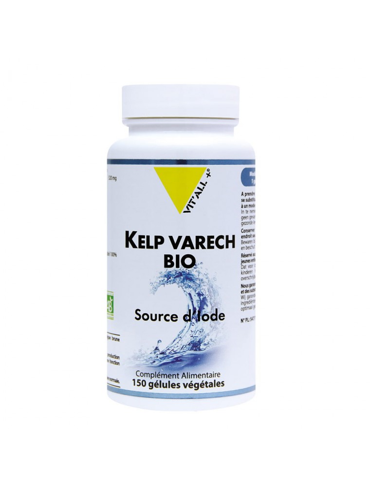 Image principale de la modale pour Kelp Varech Bio - Iode 150 gélules végétales - Vit'all+