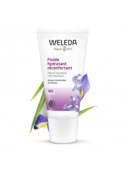 Image principale de Fluide Hydratant Réconfortant à l'Iris - Peaux normales à mixtes 30 ml - Weleda