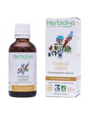 Image de Cerfeuil cultivé Bio - Teinture-mère 50 ml - Herbiolys depuis Achetez des teintures mères unitaires pour votre bien-être | Phyto&Herba