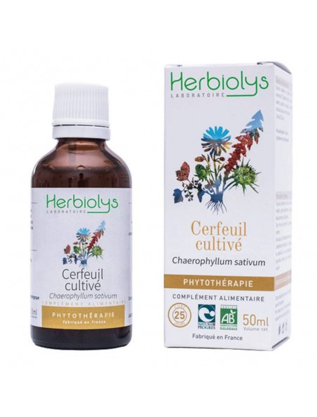 Image principale de Cerfeuil cultivé Bio - Teinture-mère 50 ml - Herbiolys