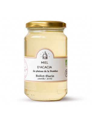 Image de Organic Acacia Honey 480g - Soft and Refined Ballot-Flurin depuis Organic honey from different plants