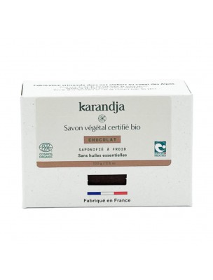 Image de Savon Chocolat Bio - Savon Sans Huiles Essentielles 100g - Karandja depuis Achetez les produits Karandja à l'herboristerie Louis
