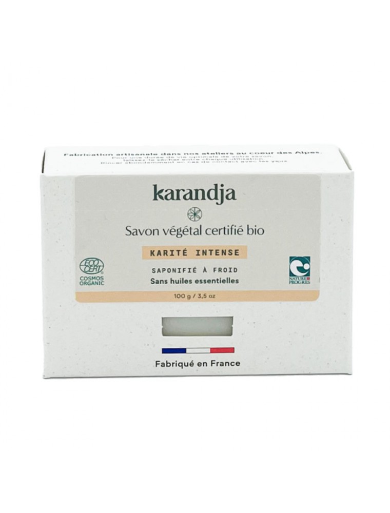 Image principale de la modale pour Savon Karité Intense Bio - Savon Sans Huiles Essentielles 100g - Karandja