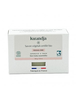 Image de Savon Rosaline Bio - Savon Sans Huiles Essentielles 100g - Karandja depuis Achetez les produits Karandja à l'herboristerie Louis