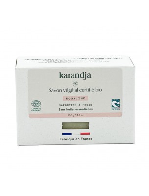 Image de Savon Rosaline Bio - Savon Sans Huiles Essentielles 100g - Karandja via Achetez Savon Suz'Âne Bio - Aux huiles essentielles 100g - Karandja