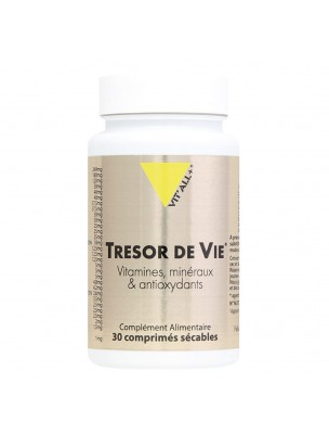 Image de Trésor de Vie - Vitamines, Minéraux et Antioxydants 30 comprimés - Vit'all+ depuis Résultats de recherche pour "Vitamine E 200 "