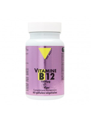 Image de Vitamine B12 (Méthylcobalamine) - Tonus 60 gélules végétales - Vit'all+ depuis Commandez les produits Vit'All + à l'herboristerie Louis