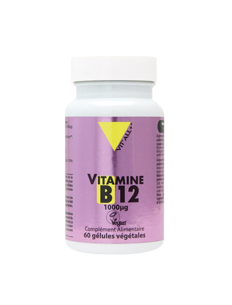 Image principale de la modale pour Vitamine B12 (Méthylcobalamine) - Tonus 60 gélules végétales - Vit'all+