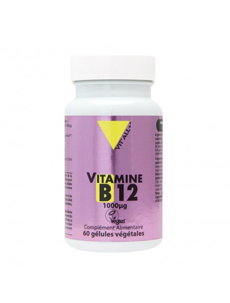 Image principale de Vitamine B12 (Méthylcobalamine) - Tonus 60 gélules végétales - Vit'all+
