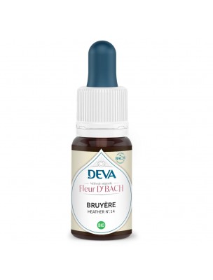 Image de Bruyère Bio - Altruisme et Ecoute Elixir Floral de Bach 15 ml - Deva via Elixir Floral de Bach Vigne Bio 10 ml - Deva