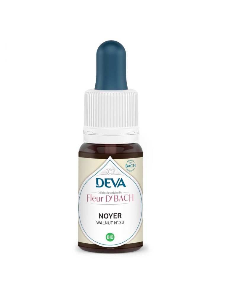 Image principale de la modale pour Noyer Bio - Aide au changement et protection Élixir Floral de Bach 15 ml - Deva