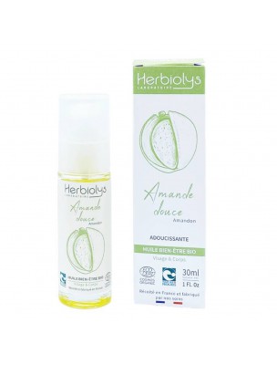 Image de Huile d'Amande Douce Bio - Macération Adoucissante 30 ml - Herbiolys depuis Résultats de recherche pour "Spray Solaire V"