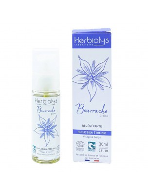 Image de Huile de Bourrache Bio - Macération Régénérante 30 ml - Herbiolys depuis louis-herboristerie