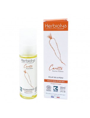 Image de Huile de Carotte Bio - Macération anti-âge 30 ml - Herbiolys via Macérât Huileux Carotte Bio Propos Nature 100 ml