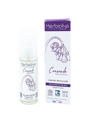 Image de Huile de Consoude Bio - Macération consolidation osseuse 30 ml - Herbiolys depuis Commandez les produits Herbiolys à l'herboristerie Louis