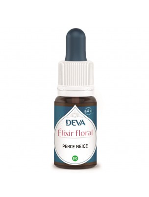 Image de Perce-neige Bio - Lâcher-prise et Renouveau Elixir floral 15 ml - Deva via Spray Urgences Bio aux Fleurs de Bach - 10 ml - Elixirs and Co