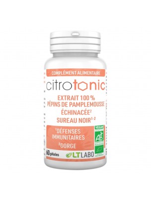 Image de Citrotonic Bio - Natural defenses 60 capsules - LT Labo depuis Order the products LT Labo at the herbalist's shop Louis