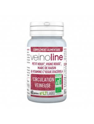 Image de Veinoline Bio - Circulation 60 gélules - LT Labo depuis Achetez les produits LT Labo à l'herboristerie Louis