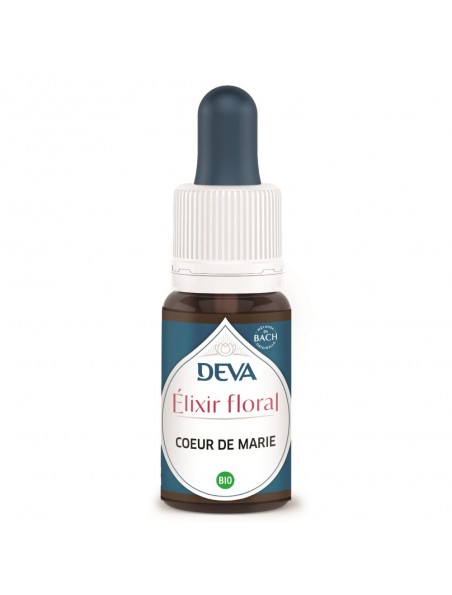 Achetez Coeur de Marie Bio - Libération des attachements émotionnels Elixir floral 15 ml - Deva à l'herboristerie Louis Image principale de Coeur de Marie Bio - Libération des attachements émotionnels Elixir floral 15 ml - Deva