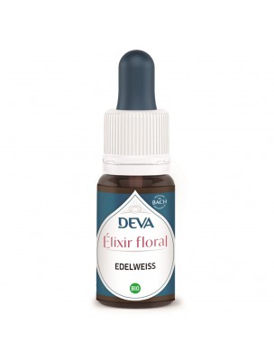 Image de Edelweiss - Bio Don de soi et Lucidité Elixir floral 15 ml - Deva via Scléranthus Bio - Élixir Floral de Bach 15ml - Deva