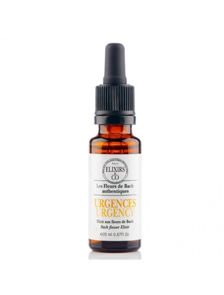 Image principale de la modale pour Urgences - Elixir composé Bio aux Fleurs de Bach 20 ml - Elixirs and Co