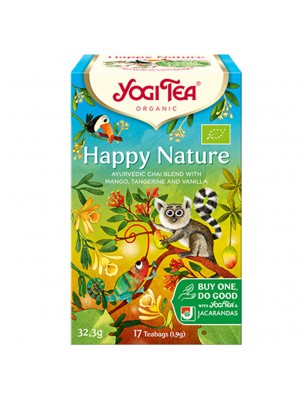 Image de Happy Nature Bio - Infusions Ayurvédiques 17 sachets - Yogi Tea depuis Infusions ayurvédiques naturelles et bio