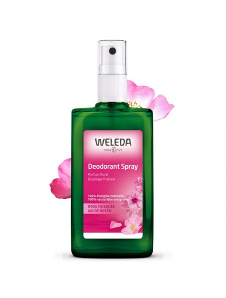 Image principale de Déodorant Spray Rose Musquée - Parfum floral 100 ml - Weleda